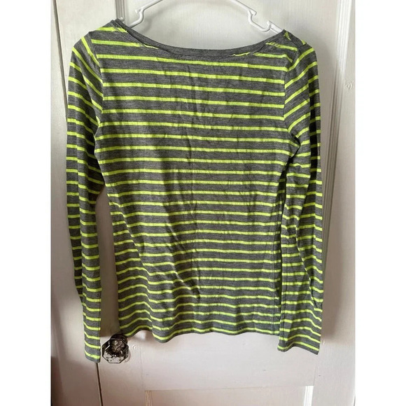 Aeropostale Women’s size x-small neon green striped long sleeve - Picture 5 of 5